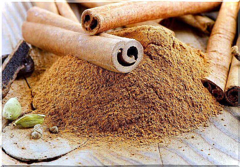 Ground cinnamon for beautiful locks