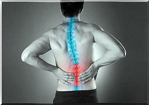 Man with sore back