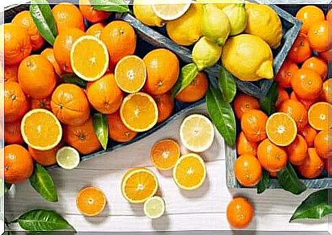 Citrus fruits contain vitamin C