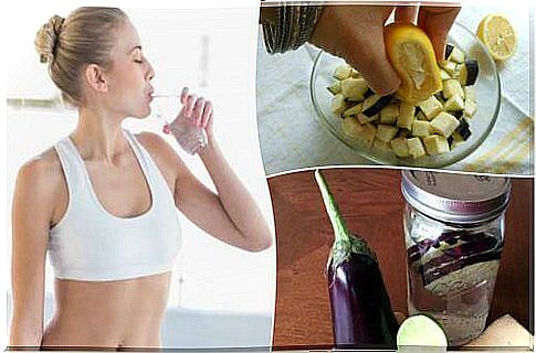 Eggplant water with lemon helps to lose weight