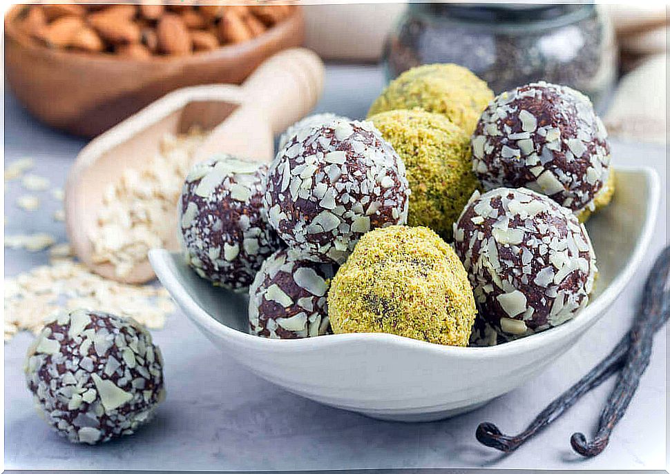 Bonbons with oatmeal