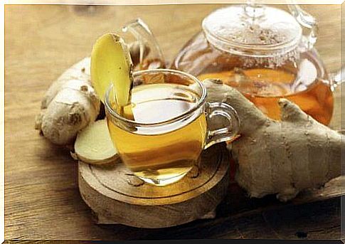 Ginger and aloe vera tea, a powerful natural drink