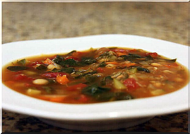 plate of soup