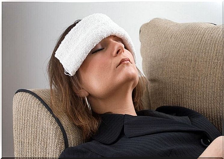 Treat headaches with a cold compress