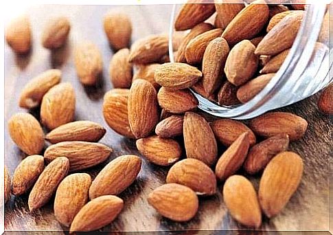 Bowl of almonds