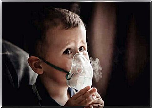 Nebulizing child