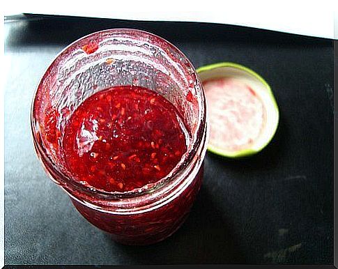 Jam with chia seeds