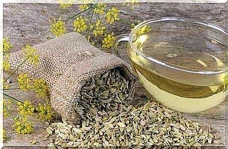 Fennel seeds and tea